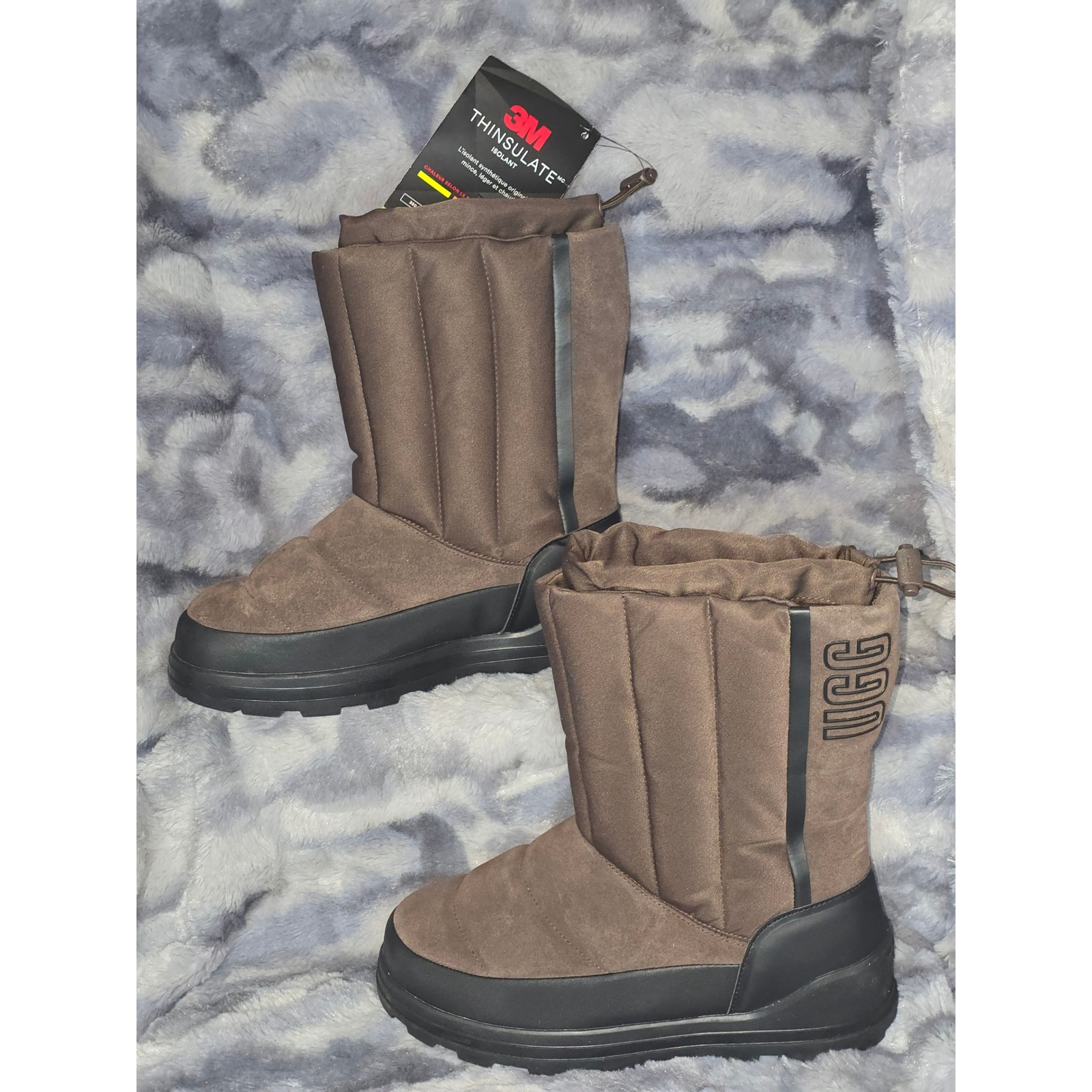 Nwt Ugg Classic Klamath Short Burnt Cedar Thinsulate Winter Boots Women Size 7
